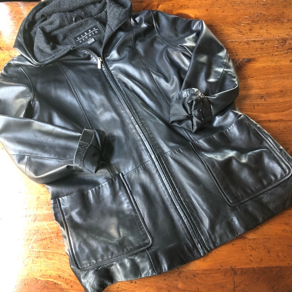 Siena Studio Black Leather Jacket